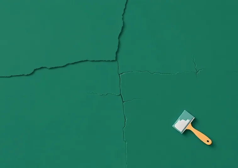 Ponçage et rebouchage des fissures avant mise en peinture